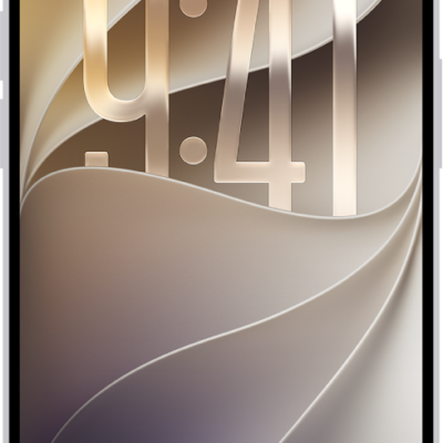 The iPhone Lock Screen showing the time and date near the top and icons for the Flashlight and Camera near the bottom.