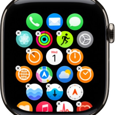 The Home Screen in edit mode.