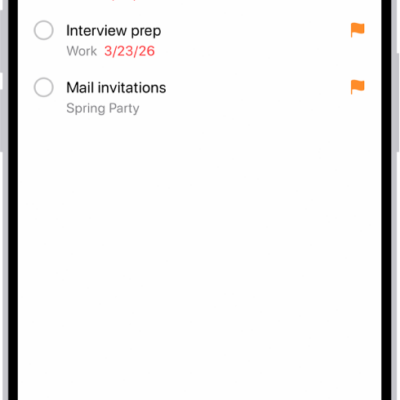 The Flagged Smart List in the Reminders app, which automatically collects all reminders marked with a flag into a single, consolidated list.