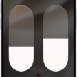 The volume screen in Control Center showing the volume level for two pairs of AirPods. Below the volume indicator on the left is the Listening Mode button, indicating that Transparency mode is on. Below the volume indicator on the right is the Listening Mode button, indicating that Transparency mode is on.