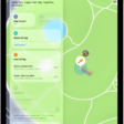 A Find My screen show an AirTags sharing their location.
