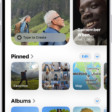 The Photos app is open and the Collections button is selected at the bottom of the screen. On the screen from top to bottom are the following Collections: Memories, Pinned, Albums, and Recent Days.