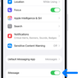 The Messages settings pane with iMessage turned on.