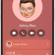 A contact card in the Contacts app.