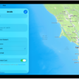 The Maps app showing the Details screen with options to set an address as home, work, or school.