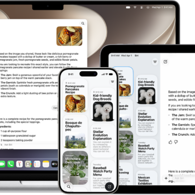 The Siri app on iPhone, iPad, and Mac.