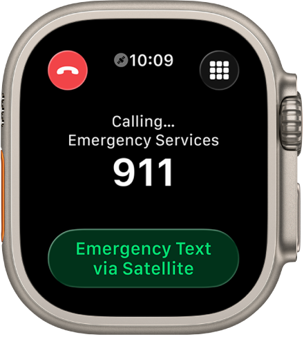 A screen showing “No Connection” after an attempted call to emergency services. The Emergency Text button is at the bottom.