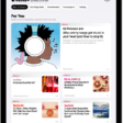 The Discover page in Apple News+. In the tab bar, News+ is selected, and below that, the Best of News+ category is selected.