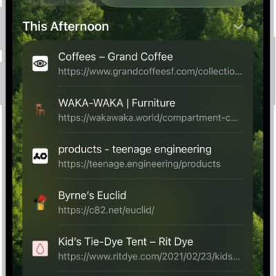 The Clear History menu. Below Clear Timeframe, Last hour is selected. All Profiles is selected below Clear For Profile. The Clear History button is at the bottom of the screen.