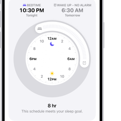 The Next Wake Up Only screen in Health with Alarm turned off at the bottom.