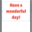 A Freeform board showing a text box selected and the text formatting tools below it.