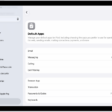 The screen for changing your default apps for sending email, browsing the web, and more.