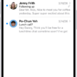 The Inbox, showing a list of messages. Above the list of messages is the label Filtered by Focus, and to the right of that it says Turn Off.