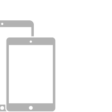 An illustration of three iPad models with a Home button.