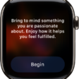 The Mindfulness app showing a thought you can reflect on. A Begin button is below.