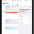 A calendar in Day view. The buttons at the top center let you change the view between Day, Week, Month, and Year. The Calendars button is at the top left of the screen, and the Inbox button is near the top left.