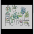 An iPhone showing a zoomed in illustration of plants.