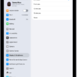 The Auto-Lock screen, with settings for the length of time before iPad automatically locks.