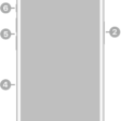 The front view of iPhone 15. The front camera is at the top center. The side button is on the right side. The USB-C connector is on the bottom. On the left side, from bottom to top, are the SIM tray, the volume buttons, and the Ring/Silent switch.