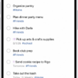 A new task is being added in the Reminders list.
