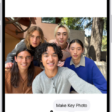 A Live Photo is open in the Photos app. Beneath the photo is the frame viewer with the Make Key Photo button active. On either end of the frame viewer are two arrows that allow you to trim the Live Photo. At the bottom of the screen are the Live, Adjust, Filters, and Crop buttons. The Live button is selected.