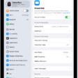 The Settings app, open to the iCloud Mail screen. Custom Email Domain is at the bottom of the menu.