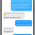 A conversation in the Messages app translated from Spanish to English.